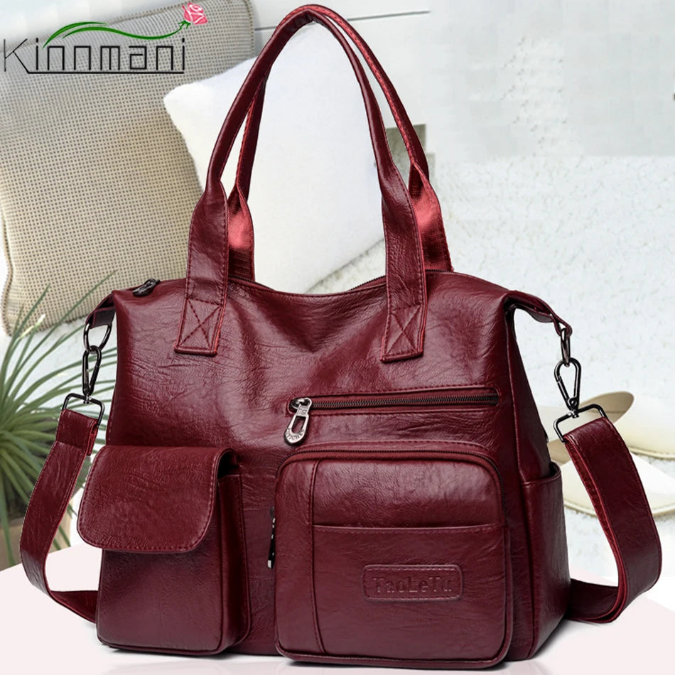 2024 Spring New Girl Wallet and Shoulder Bag Retro Luxury Handbag Women's Designer Multi Pocket Large Capacity Shopping Bags