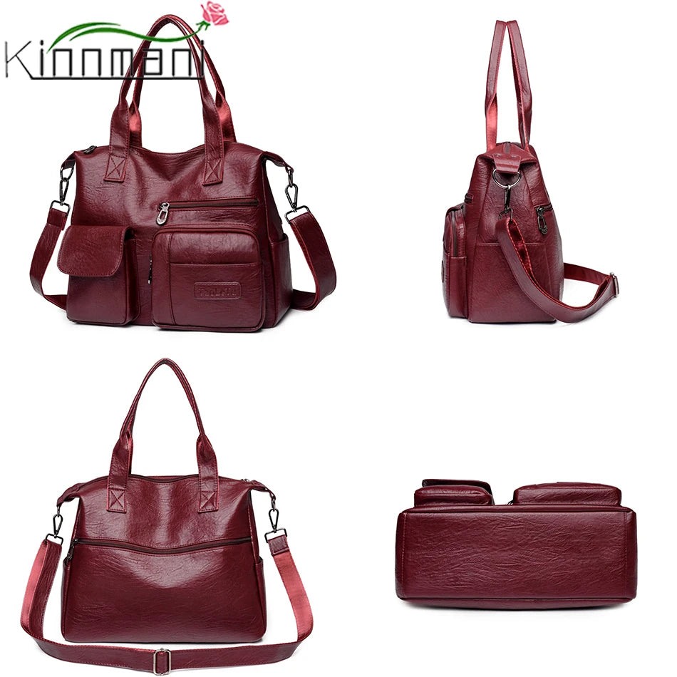 2024 Spring New Girl Wallet and Shoulder Bag Retro Luxury Handbag Women's Designer Multi Pocket Large Capacity Shopping Bags