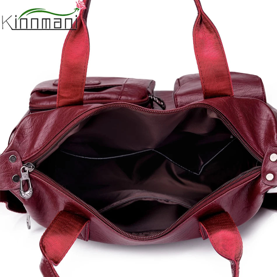 2024 Spring New Girl Wallet and Shoulder Bag Retro Luxury Handbag Women's Designer Multi Pocket Large Capacity Shopping Bags