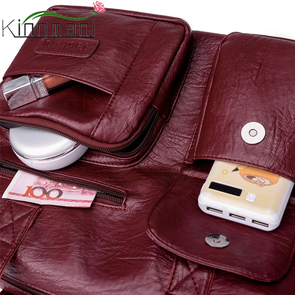 2024 Spring New Girl Wallet and Shoulder Bag Retro Luxury Handbag Women's Designer Multi Pocket Large Capacity Shopping Bags