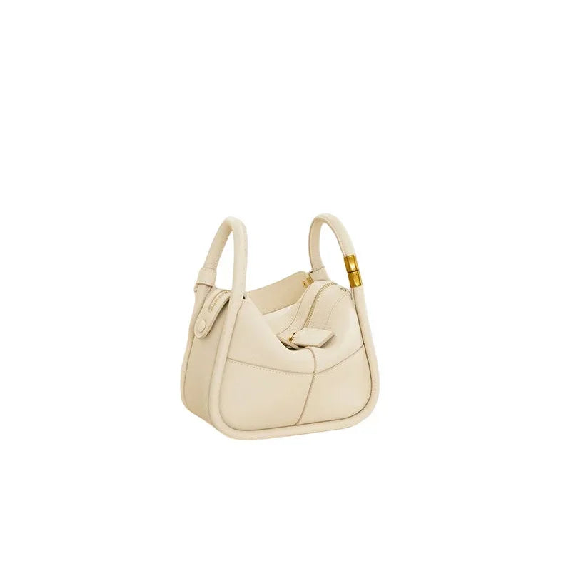 2024 Spring New Style Shoulder Handbag Women's First Layer Cowhide Leather Tote Bag Luxury Designer Handbag