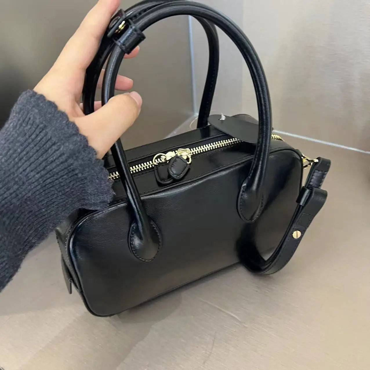 2024 Spring Summer Chic All-match Boston Bag Versatile Portable Crossbody Shoulder Bags Large Capacitycommuter Casual Bolsas