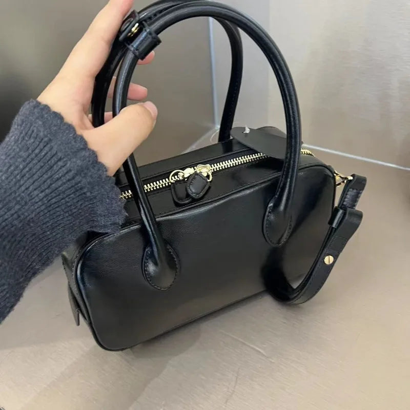 2024 Spring Summer Chic All-match Boston Bag Versatile Portable Crossbody Shoulder Bags Large Capacitycommuter Casual Bolsas