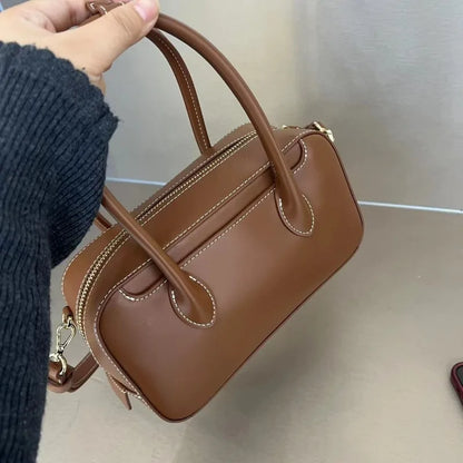 2024 Spring Summer Chic All-match Boston Bag Versatile Portable Crossbody Shoulder Bags Large Capacitycommuter Casual Bolsas