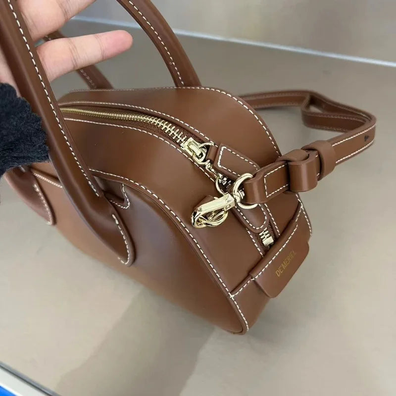 2024 Spring Summer Chic All-match Boston Bag Versatile Portable Crossbody Shoulder Bags Large Capacitycommuter Casual Bolsas