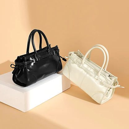 2024 Spring Summer New Crossbody Bag All-match Cowhide Light Luxury Commuter Purses Clutch Female Handbags Large Capacity Bolsas