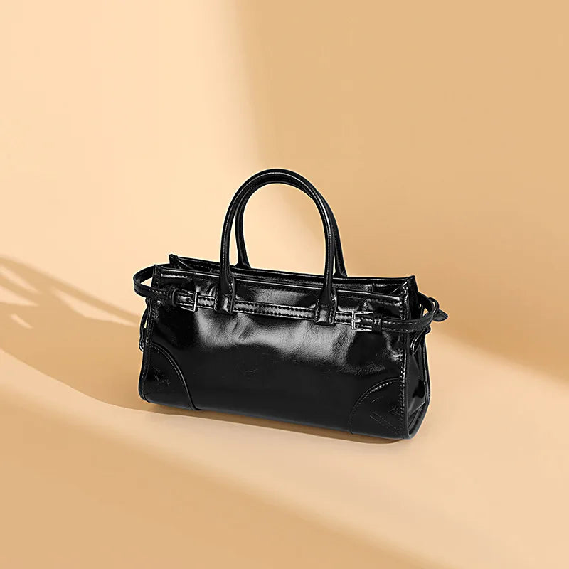 2024 Spring Summer New Crossbody Bag All-match Cowhide Light Luxury Commuter Purses Clutch Female Handbags Large Capacity Bolsas