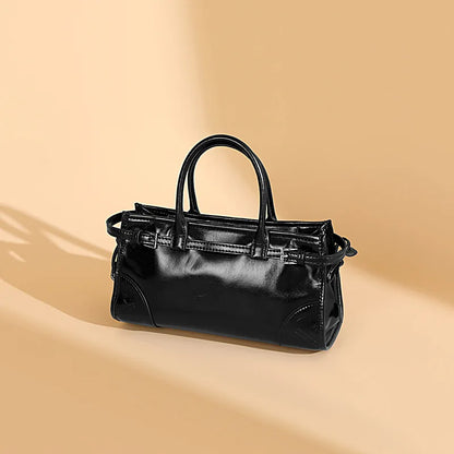 2024 Spring Summer New Crossbody Bag All-match Cowhide Light Luxury Commuter Purses Clutch Female Handbags Large Capacity Bolsas