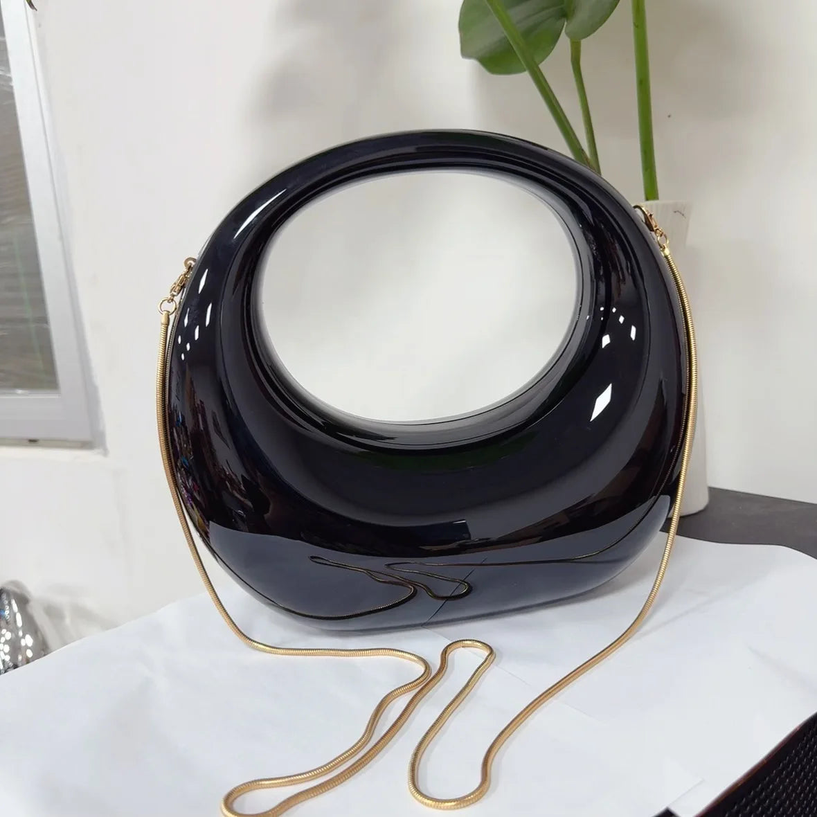 2024 Spring Summer New Fashion Crescent Moon Handbags Large Capacity Makeup Dinner Bag For Women Niche Elegant Bolsas Mujer