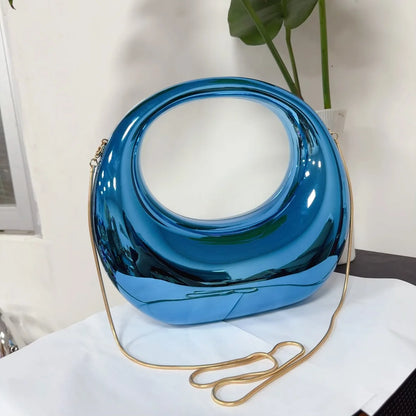 2024 Spring Summer New Fashion Crescent Moon Handbags Large Capacity Makeup Dinner Bag For Women Niche Elegant Bolsas Mujer