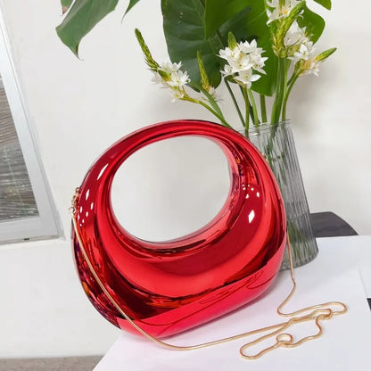 2024 Spring Summer New Fashion Crescent Moon Handbags Large Capacity Makeup Dinner Bag For Women Niche Elegant Bolsas Mujer