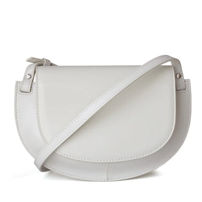2024 Spring Summer New Niche Designer Shoulder Bags Fashion Commuter Genuine Leather Saddle Bag Light Luxury Elegant Handbags
