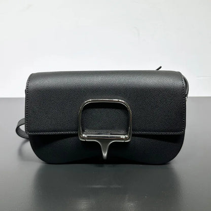 2024 Spring Summer New Vintage Tote Shoulder Bags Fashion Latch Design Simple Casual Commuter Armpit Bag Female Handbags Bolsos