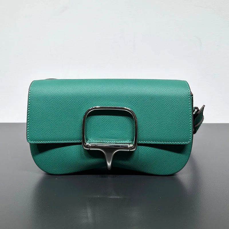 2024 Spring Summer New Vintage Tote Shoulder Bags Fashion Latch Design Simple Casual Commuter Armpit Bag Female Handbags Bolsos