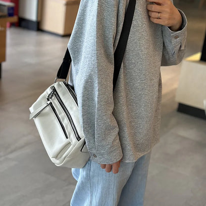 2024 Spring Summer New Women Crossbody Bag Casual All-match Genuine Leather Handbag Female Versatile Large Capacity Bolsas Mujer