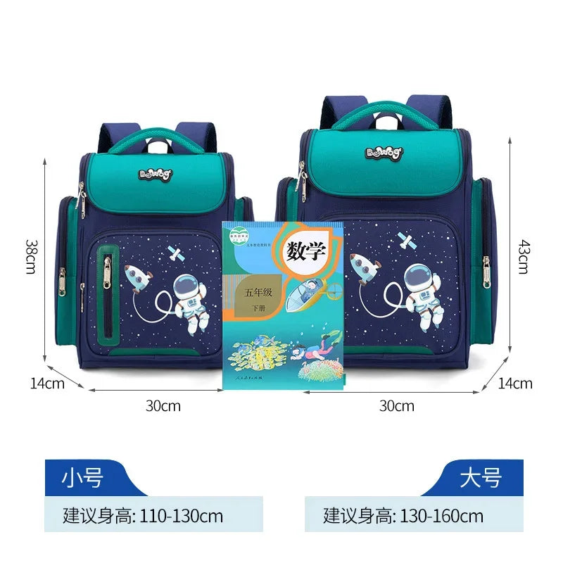 2024 Suitable for grades 1-9 Children Orthopedic Backpack bags For boys Waterproof Backpacks Kids satchel Schoolbg