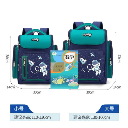 2024 Suitable for grades 1-9 Children Orthopedic Backpack bags For boys Waterproof Backpacks Kids satchel Schoolbg