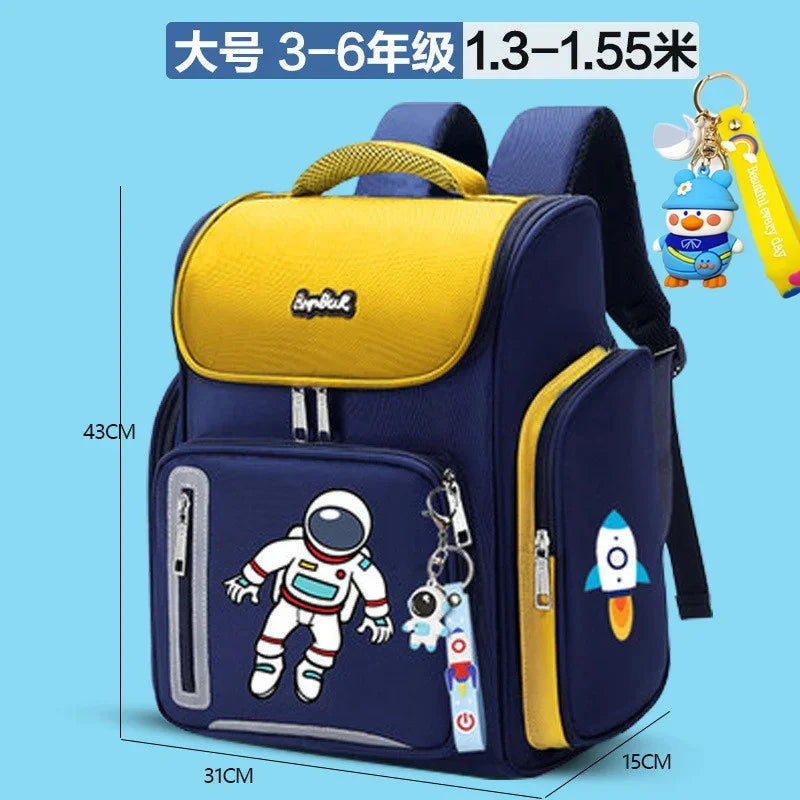 2024 Suitable for grades 1-9 Children Orthopedic Backpack bags For boys Waterproof Backpacks Kids satchel Schoolbg