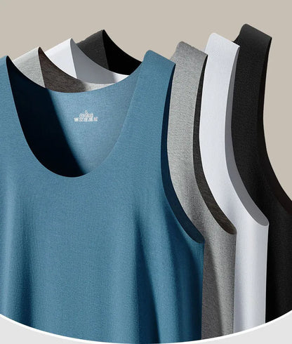 2024 Summer new Gym Vest Men Sleeveless Tank Top  Running Tank Top