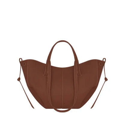 2024 Underarm Bag Women Shoulder Bag Genuine Leather Solid Color Elegant Ladies Handbag Saddle Crescent Chic Bag  Women's  Purse