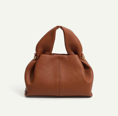 2024 Underarm Bag Women Shoulder Bag Genuine Leather Solid Color Elegant Ladies Handbag Saddle Crescent Chic Bag  Women's  Purse