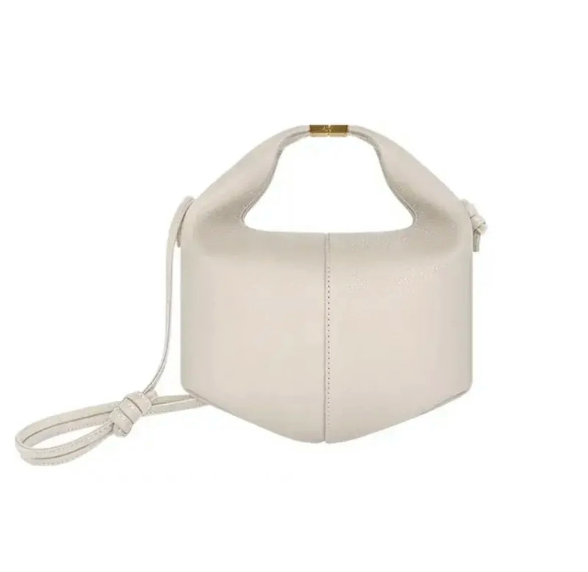 2024 Underarm Bag Women Shoulder Bag Genuine Leather Solid Color Elegant Ladies Handbag Saddle Crescent Chic Bag  Women's  Purse