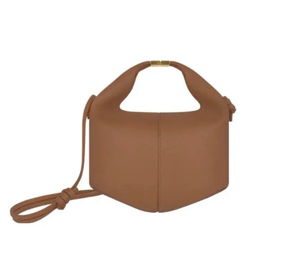 2024 Underarm Bag Women Shoulder Bag Genuine Leather Solid Color Elegant Ladies Handbag Saddle Crescent Chic Bag  Women's  Purse