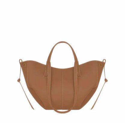 2024 Underarm Bag Women Shoulder Bag Genuine Leather Solid Color Elegant Ladies Handbag Saddle Crescent Chic Bag  Women's  Purse