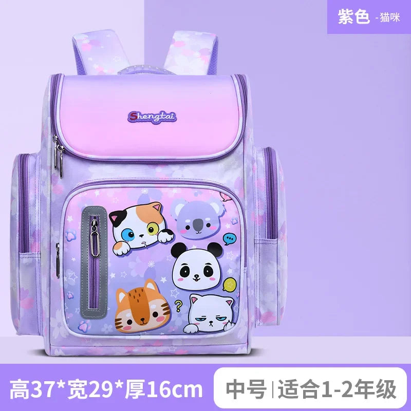 2024 Waterproof Children School bags Boys Kids book bag Cartoon Schoolbag Orthopedic Primary School backpack mochilas infantil