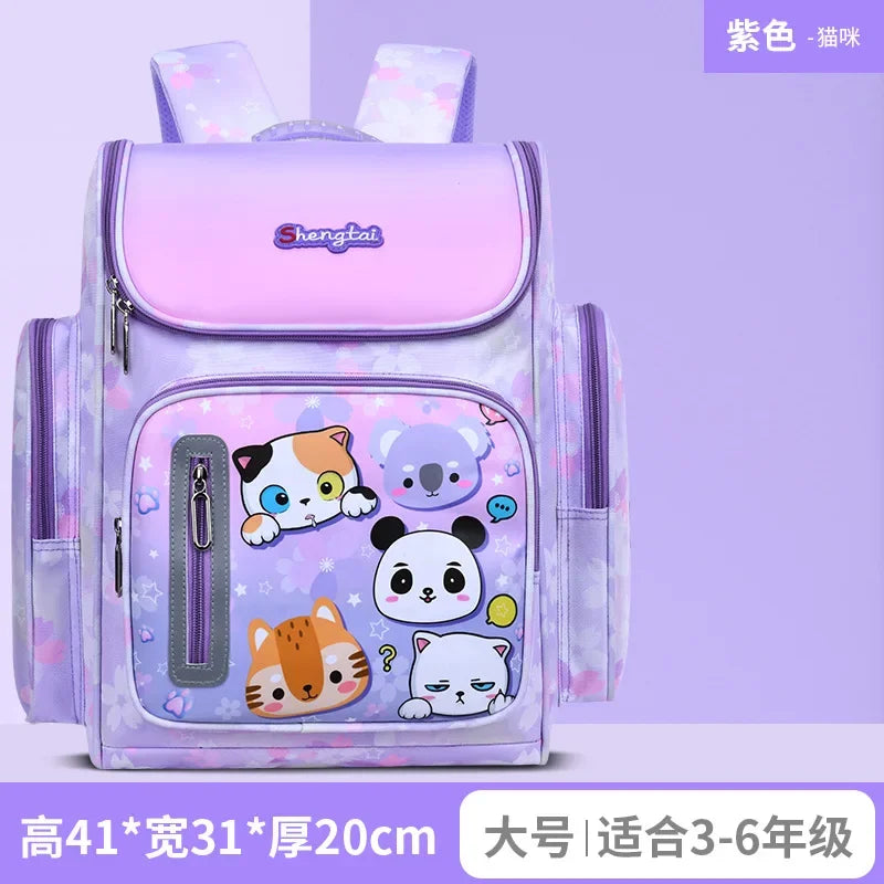 2024 Waterproof Children School bags Boys Kids book bag Cartoon Schoolbag Orthopedic Primary School backpack mochilas infantil