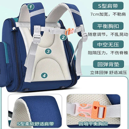 2024 Waterproof Children school Backpack Bags Boys kids bag primary School backpack Kids Book Bag mochila1-6 garde