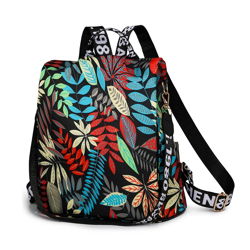 2024 Waterproof Oxford Women Backpack Fashion Anti-theft Women Backpacks Print School Bag High Quality Large Capacity Backpack
