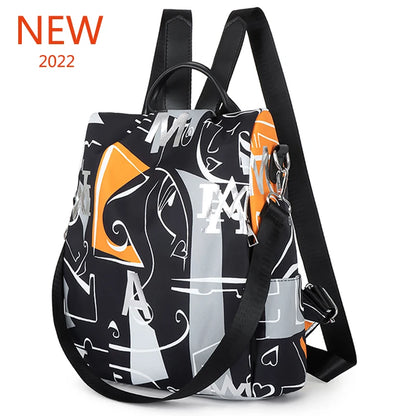 2024 Waterproof Oxford Women Backpack Fashion Anti-theft Women Backpacks Print School Bag High Quality Large Capacity Backpack