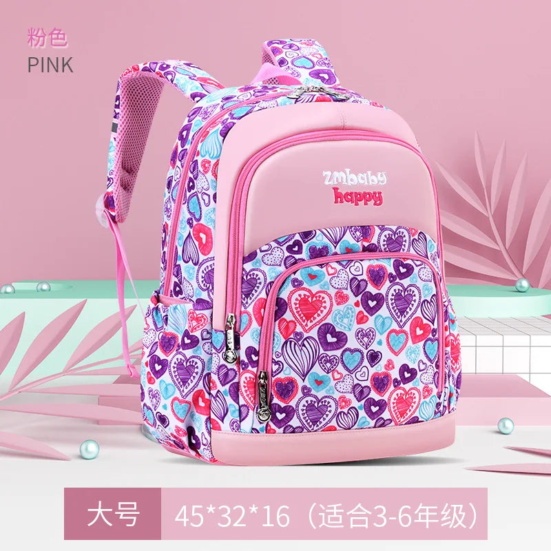 2024 Waterproof children School Bags For Girls Boys Kids Schoolbag Primary Orthopedic school Backpack book bag 6-14 year old