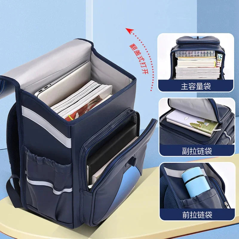 2024 Waterproof children School Bags For Girls Boys Kids Schoolbag Primary Orthopedic school Backpack book bag 8-14 years old