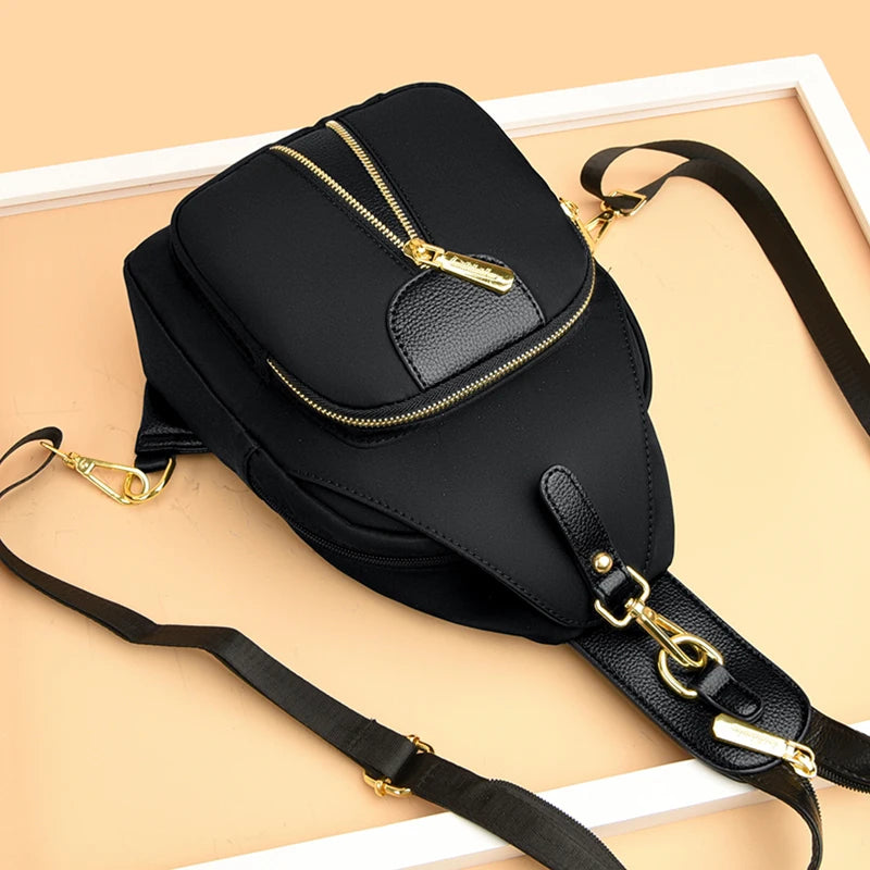 2024 Women's Fashion Trend Backpack High Quality Soft Leather Retro Female Crossbody Bag Girl Travel Shopping Wallet Sac A Main