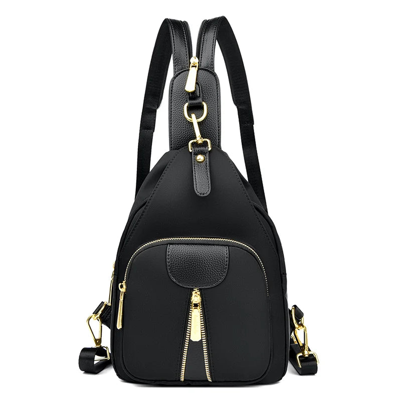 2024 Women's Fashion Trend Backpack High Quality Soft Leather Retro Female Crossbody Bag Girl Travel Shopping Wallet Sac A Main
