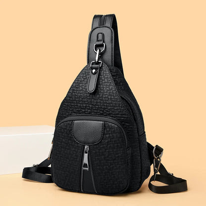 2024 Women's Fashion Trend Backpack High Quality Soft Leather Retro Female Crossbody Bag Girl Travel Shopping Wallet Sac A Main