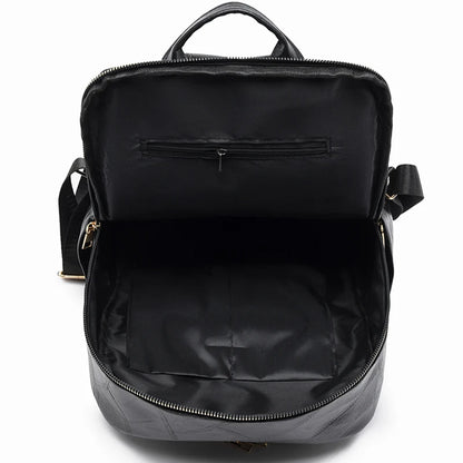 2024 Women's PU Leather Backpacks School Bag Classic Tassels Travel Multi Function High Capacity Shoulder Bags Rucksack Sac