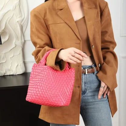 2024 Woven Tote Bag Versatile Handheld Crossbody Mother Bag
