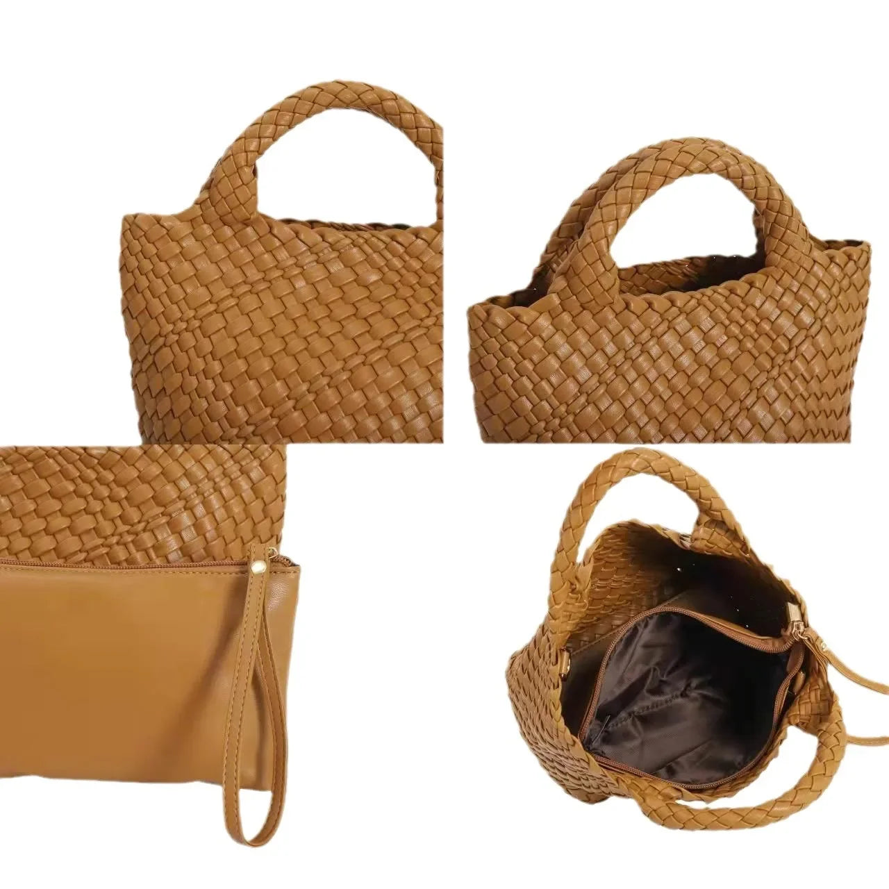 2024 Woven Tote Bag Versatile Handheld Crossbody Mother Bag