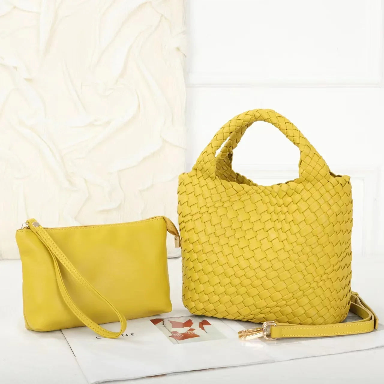 2024 Woven Tote Bag Versatile Handheld Crossbody Mother Bag