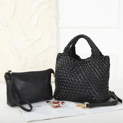2024 Woven Tote Bag Versatile Handheld Crossbody Mother Bag