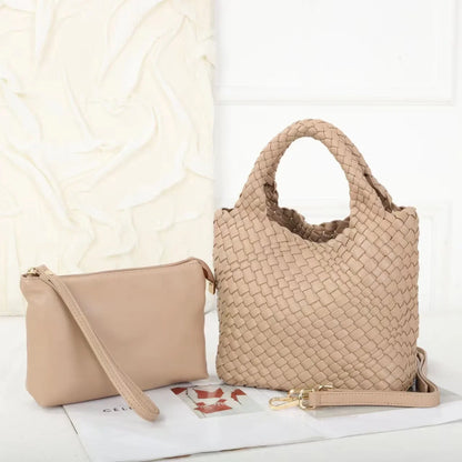 2024 Woven Tote Bag Versatile Handheld Crossbody Mother Bag