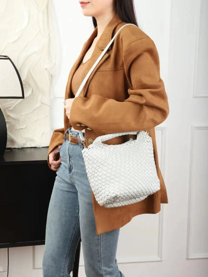 2024 Woven Tote Bag Versatile Handheld Crossbody Mother Bag