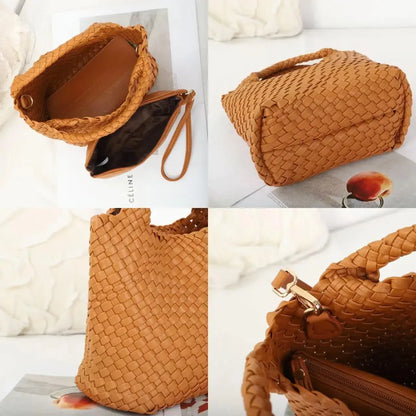 2024 Woven Tote Bag Versatile Handheld Crossbody Mother Bag