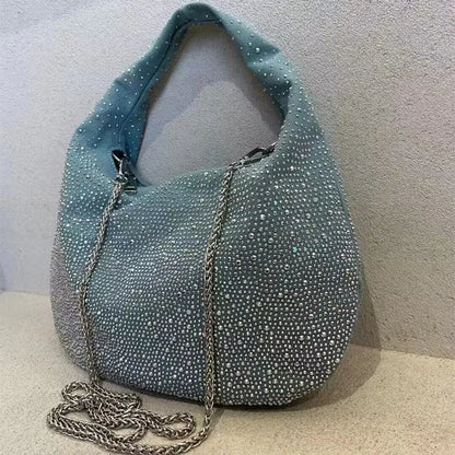 2024 new Korean Full Star canvas diamond-inset large capacity Tote bag Luxury design retro crossbody bag