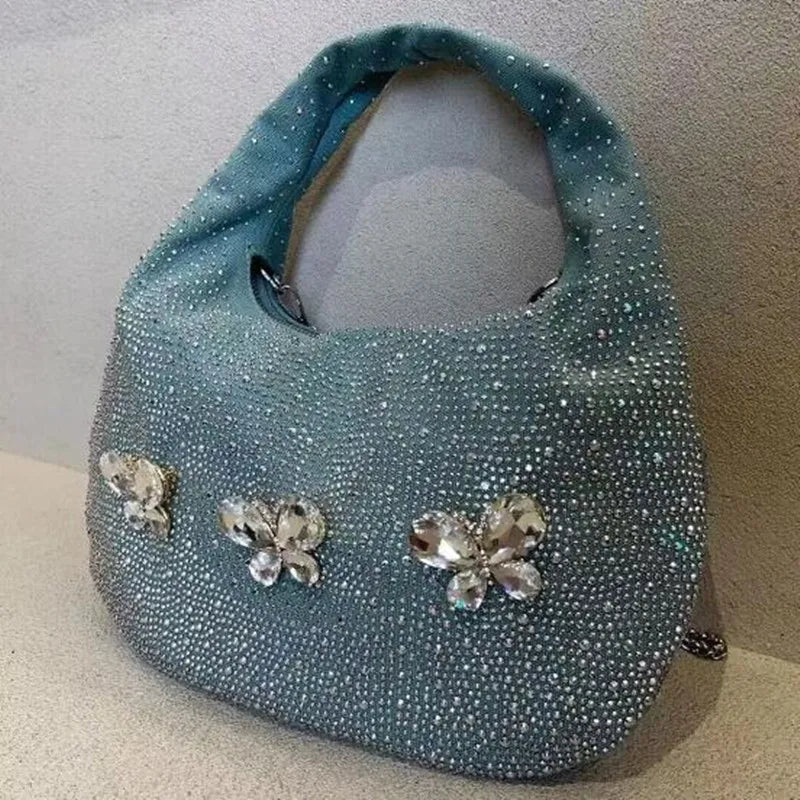 2024 new Korean Full Star canvas diamond-inset large capacity Tote bag Luxury design retro crossbody bag