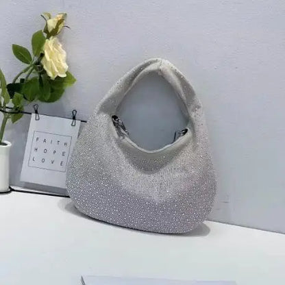 2024 new Korean Full Star canvas diamond-inset large capacity Tote bag Luxury design retro crossbody bag