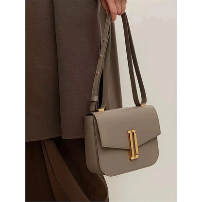 2024 new Retro Simple Tofu Bag - British Luxury style | Unique Design | Premium Quality Genuine Leather Women‘s Shoulder Bag